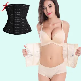100% Latex Corset Waist Trainer Hollow Breathable Corset Body Shaper Abdominal Belt Waist Shaper Plus Size