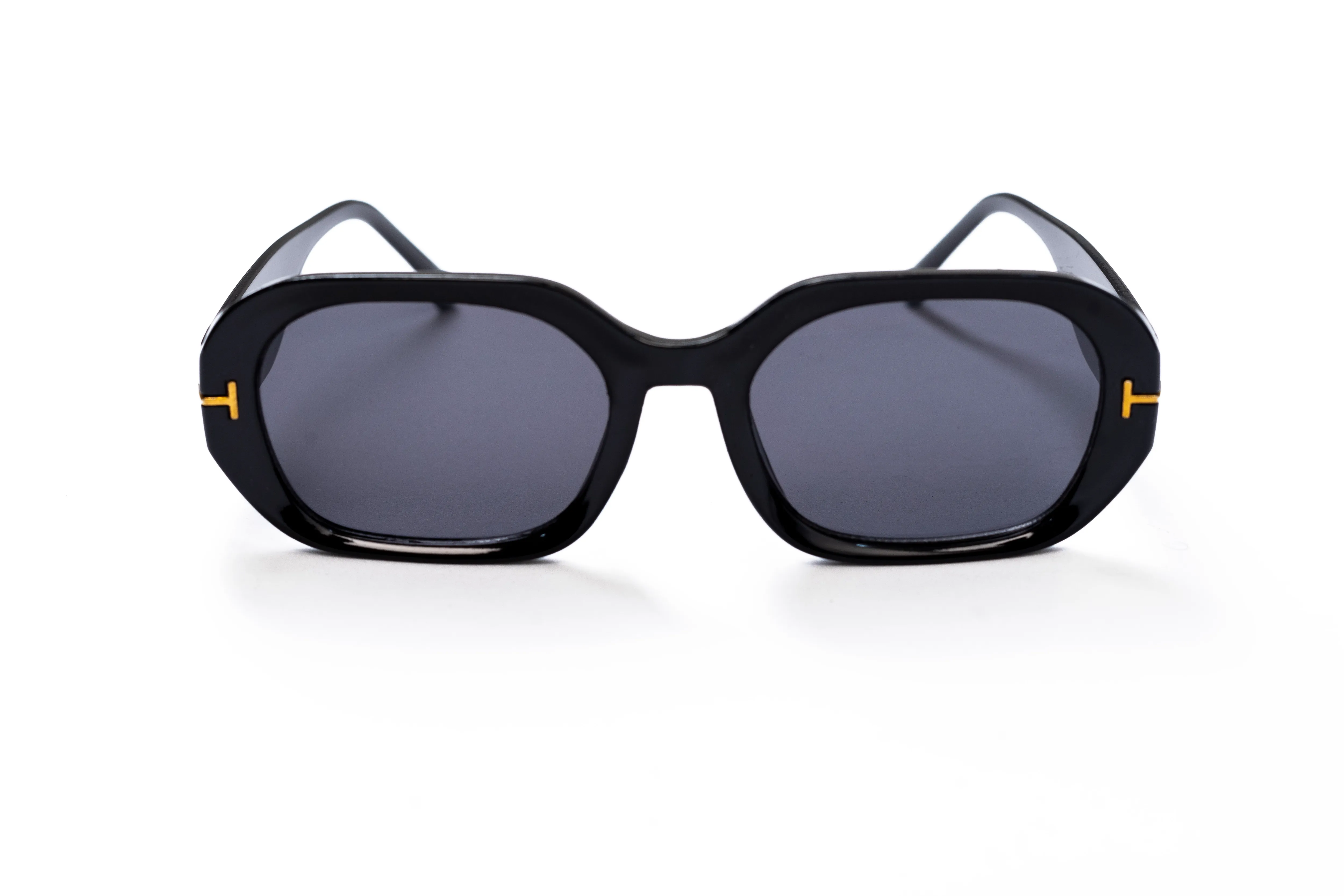 Ajadi Square Frame Sunglasses in Black