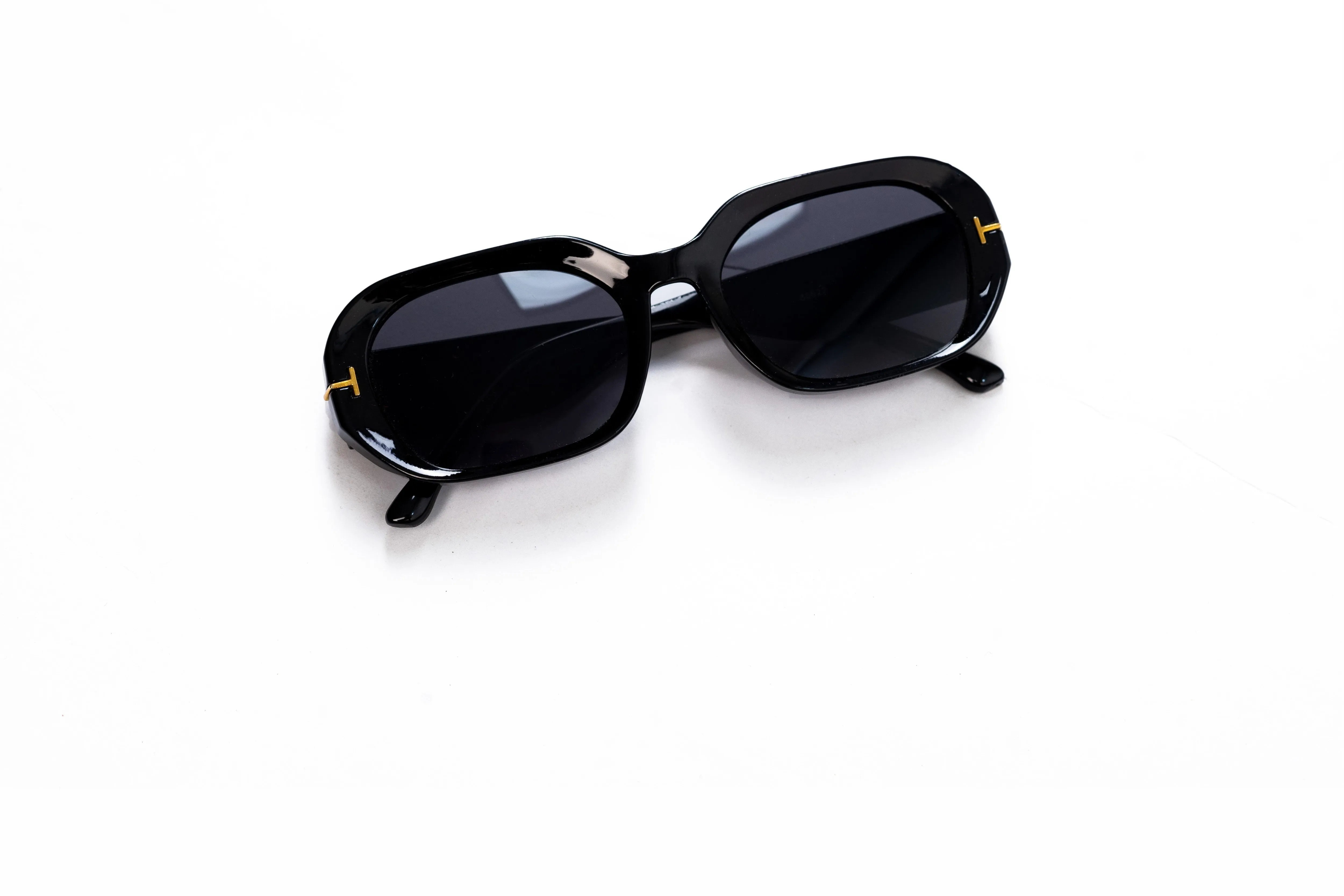 Ajadi Square Frame Sunglasses in Black