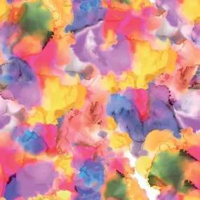 Alcohol Ink Multi – 100% Quilting Cotton Fabric by the Yard