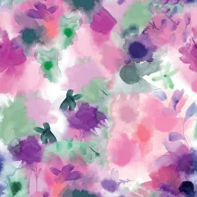 Alcohol Ink Pink & Purple – 100% Quilting Cotton Fabric by the Yard