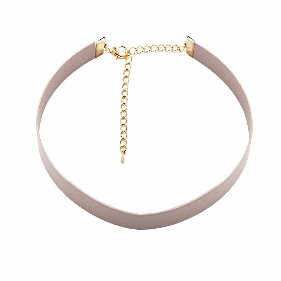 Amber R Leather Choker