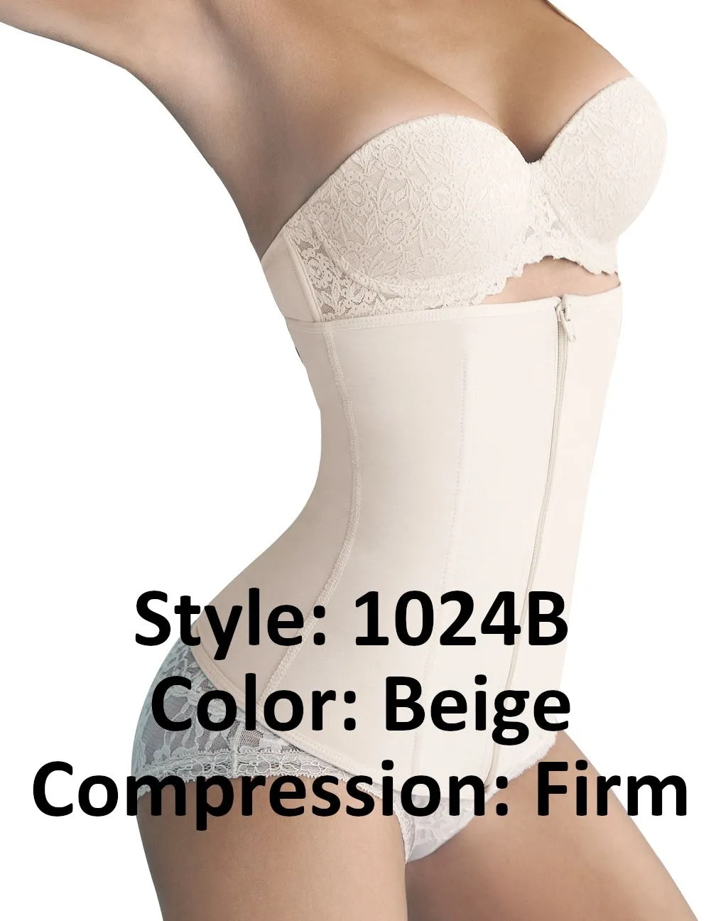 Ann Chery 1024B Powernet Girdle with Zipper Color Beige
