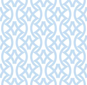 Baby Blue Geo – 100% Quilting Cotton Fabric by the Yard