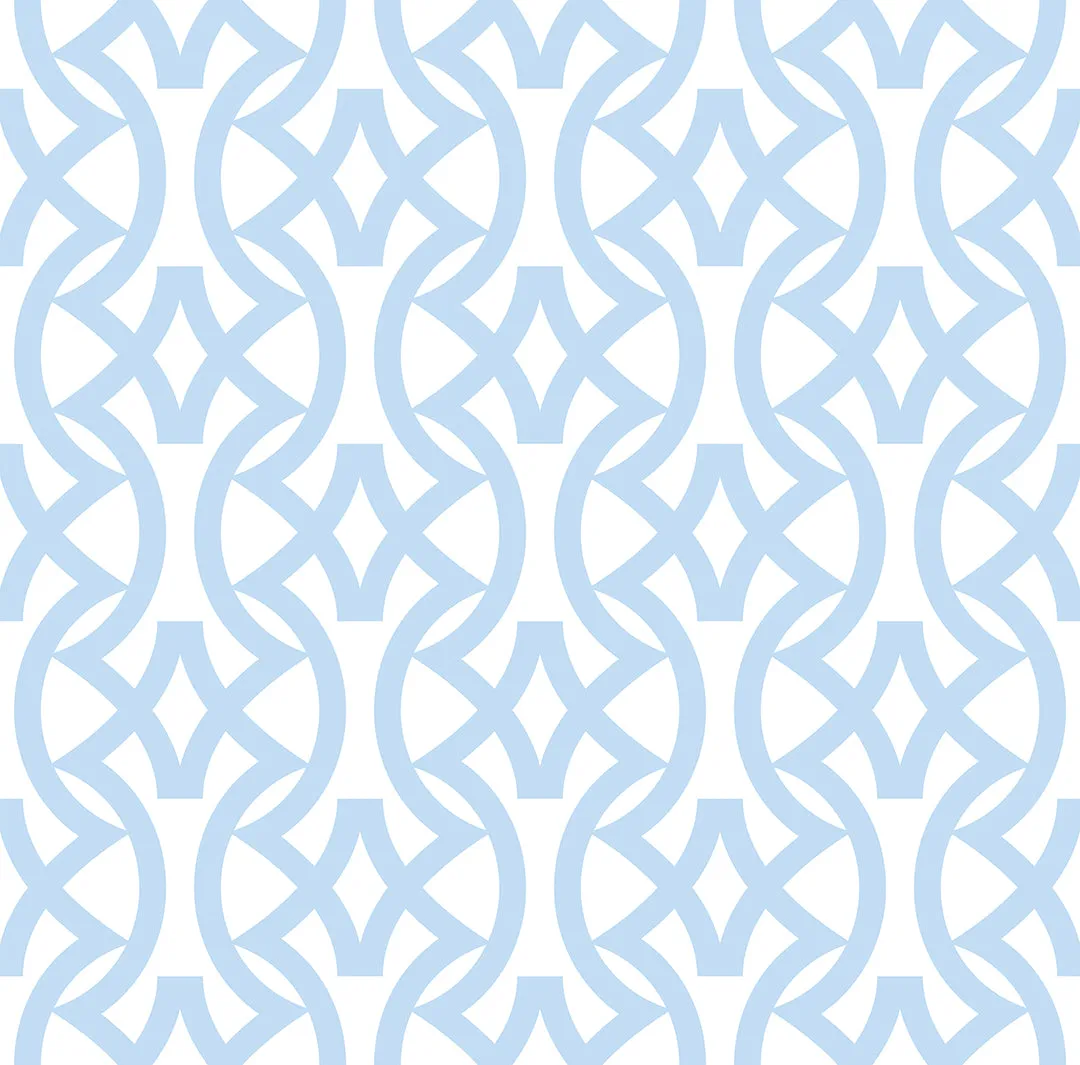 Baby Blue Geo – 100% Quilting Cotton Fabric by the Yard