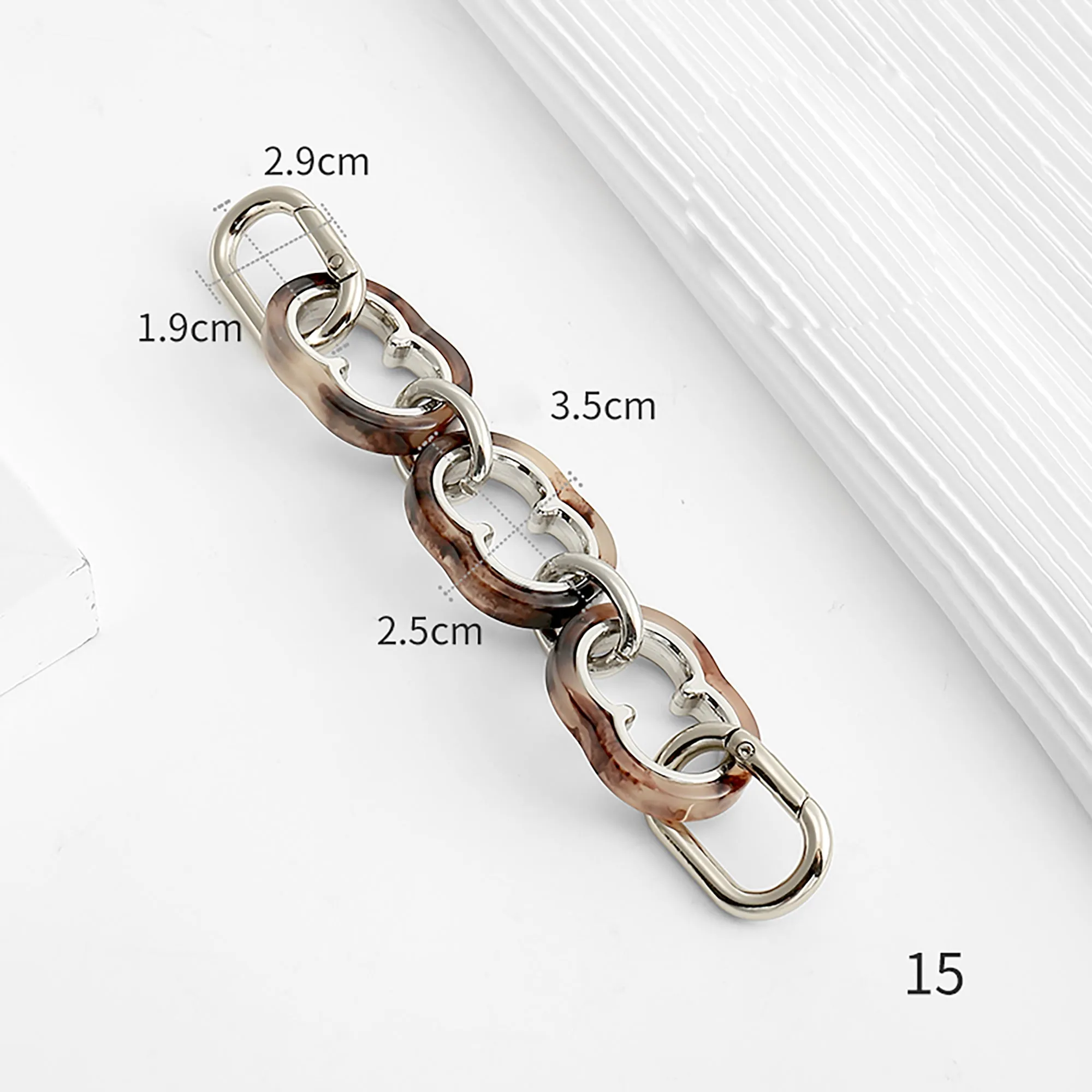 Bag Extension Chain, Amber Acrylic Bag Chain, Underarm Bag Extended Shoulder Strap Accessory