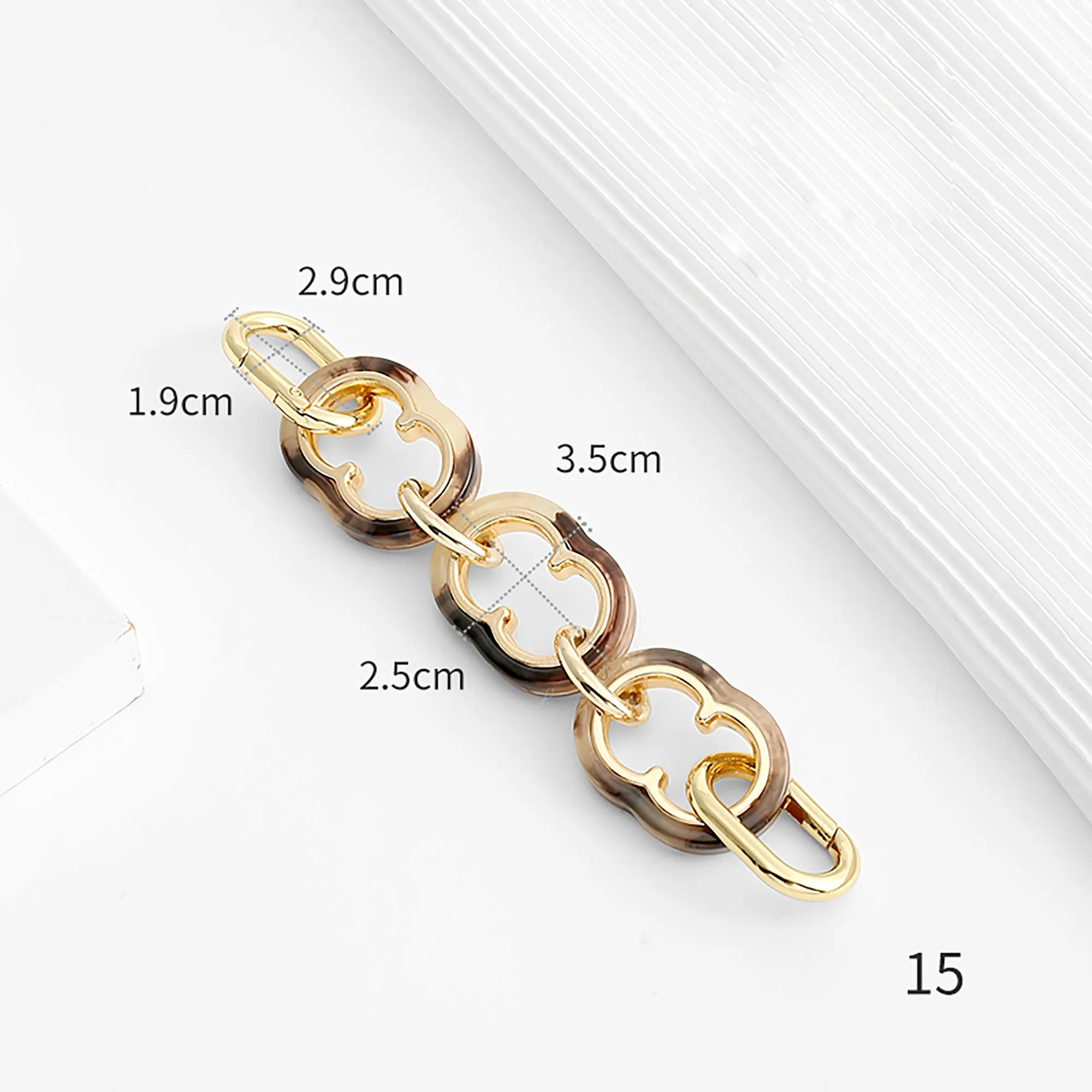 Bag Extension Chain, Amber Acrylic Bag Chain, Underarm Bag Extended Shoulder Strap Accessory