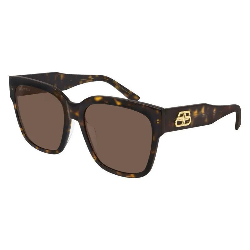 Balenciaga BB0056S Sunglasses  Havana-Havana-Brown