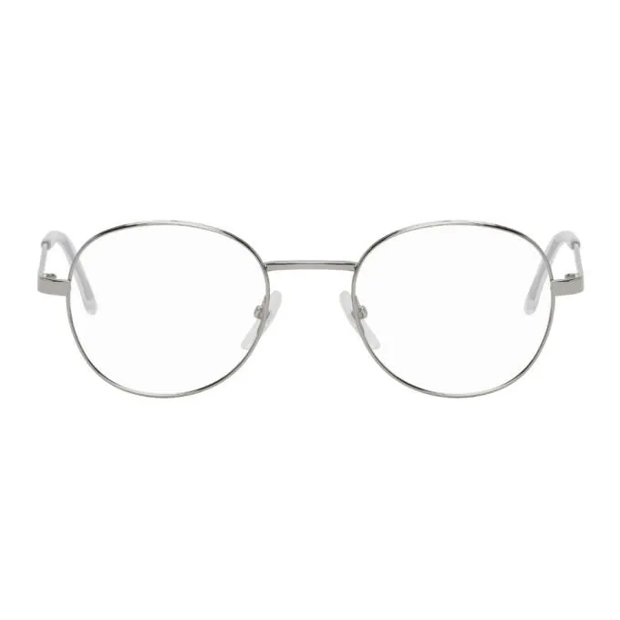 Balenciaga Silver Round Glasses