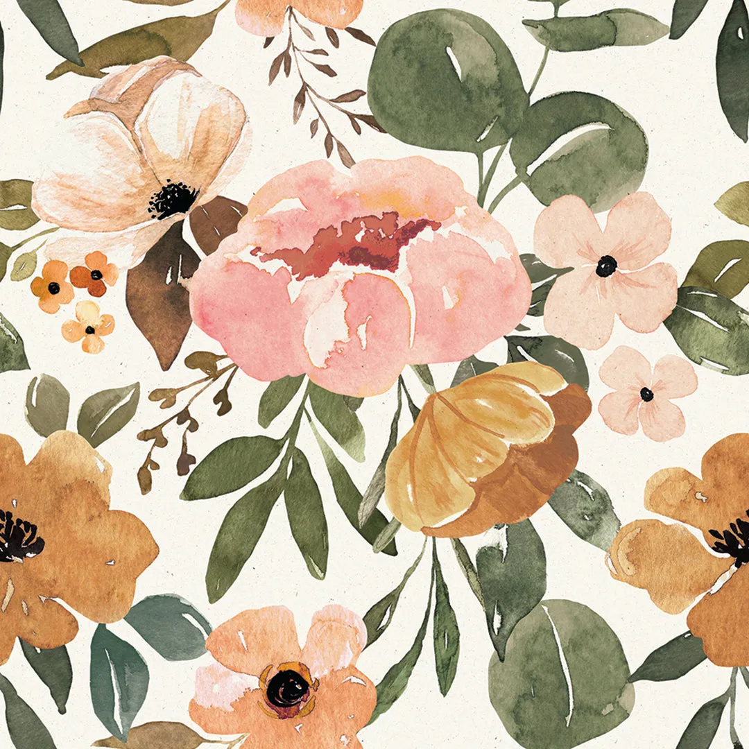 Blackeyed Susan Floral – 100% Quilting Cotton Fabric by the Yard