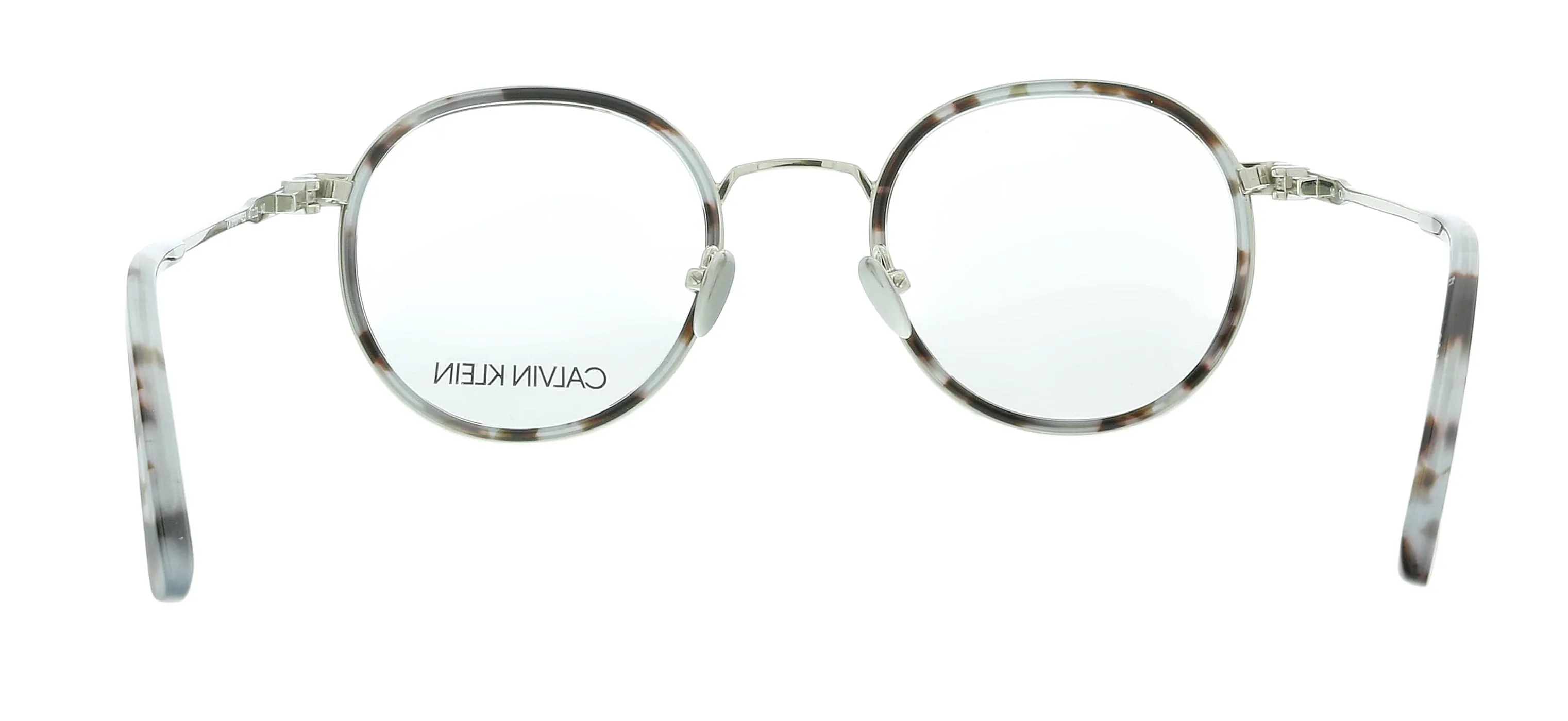 Calvin Klein CK18107 453 Light Blue Tortoise Round Eyeglasses
