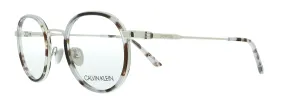 Calvin Klein CK18107 453 Light Blue Tortoise Round Eyeglasses