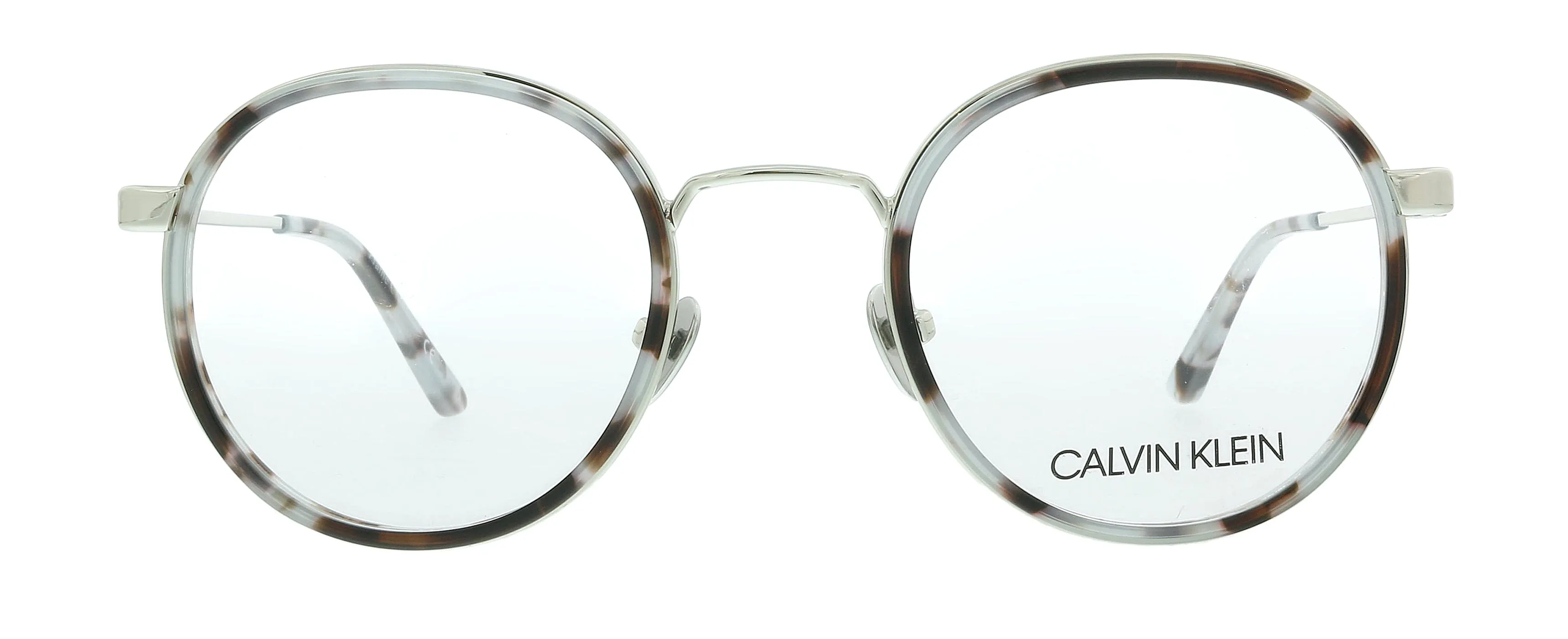 Calvin Klein CK18107 453 Light Blue Tortoise Round Eyeglasses