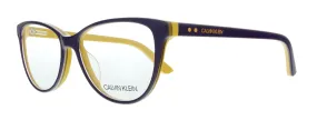 Calvin Klein CK19516 502 Dark Purple/Maize Cat Eye Eyeglasses