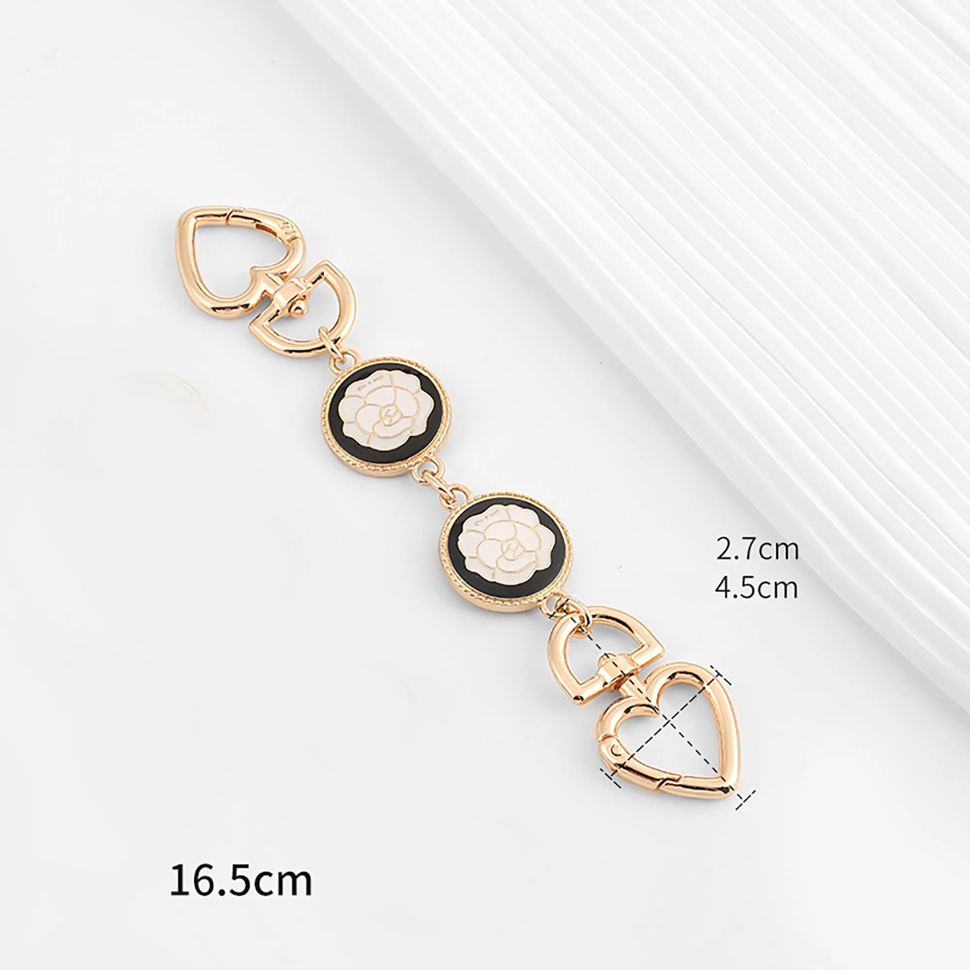 Camellia bag extension chain, handbag extended short chain accessories, suitable for metal accessories of chain bags