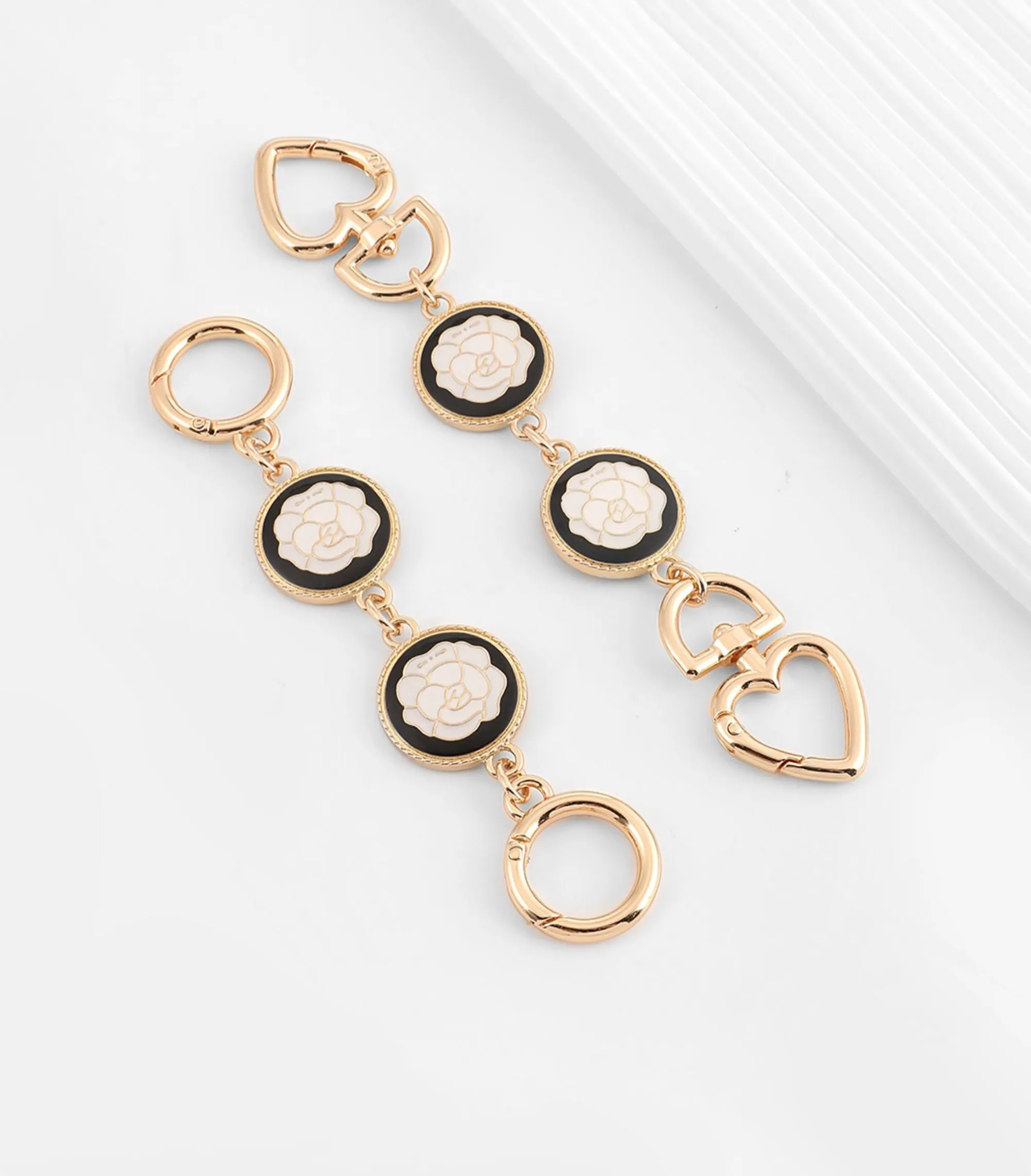 Camellia bag extension chain, handbag extended short chain accessories, suitable for metal accessories of chain bags