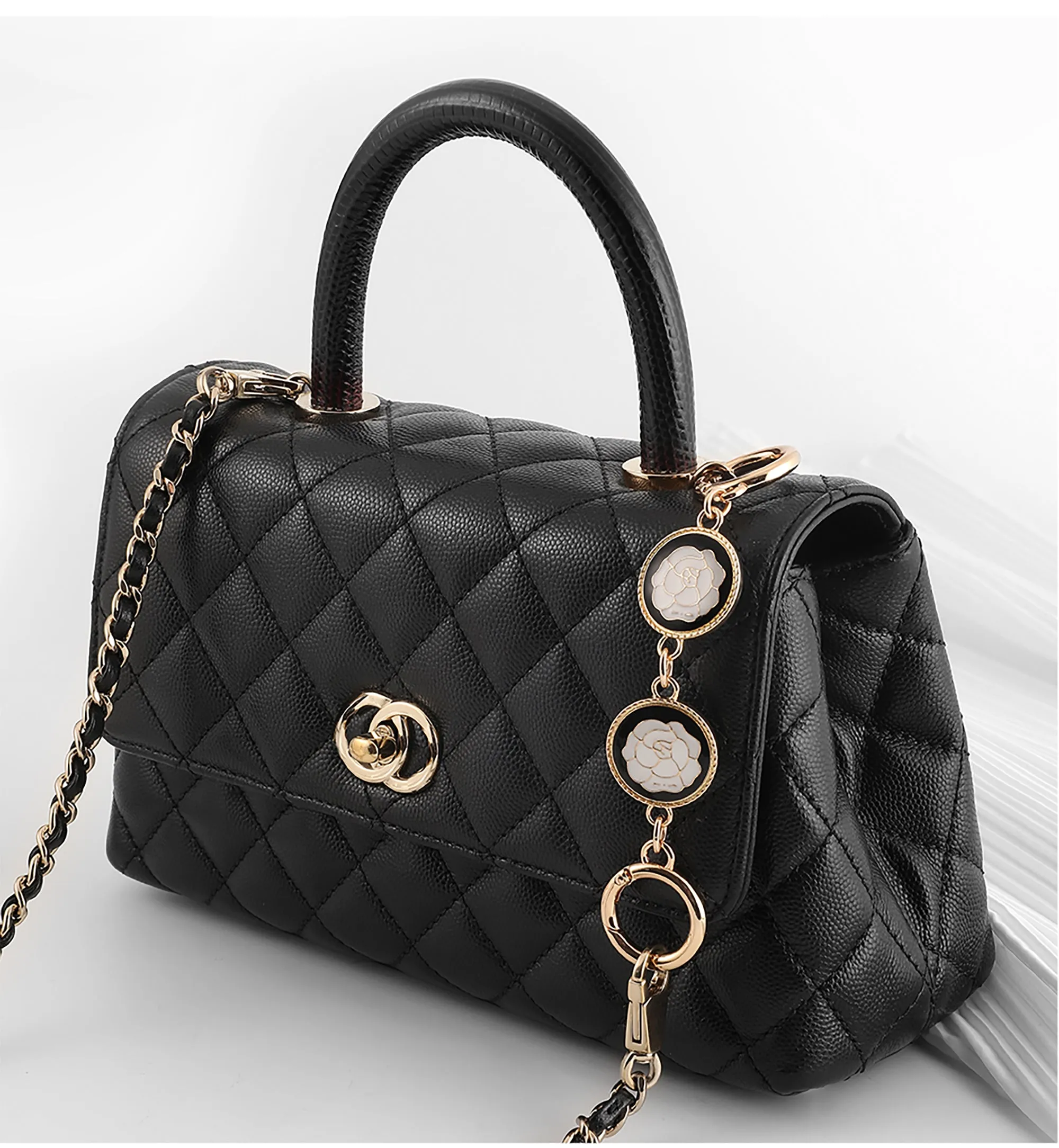 Camellia bag extension chain, handbag extended short chain accessories, suitable for metal accessories of chain bags