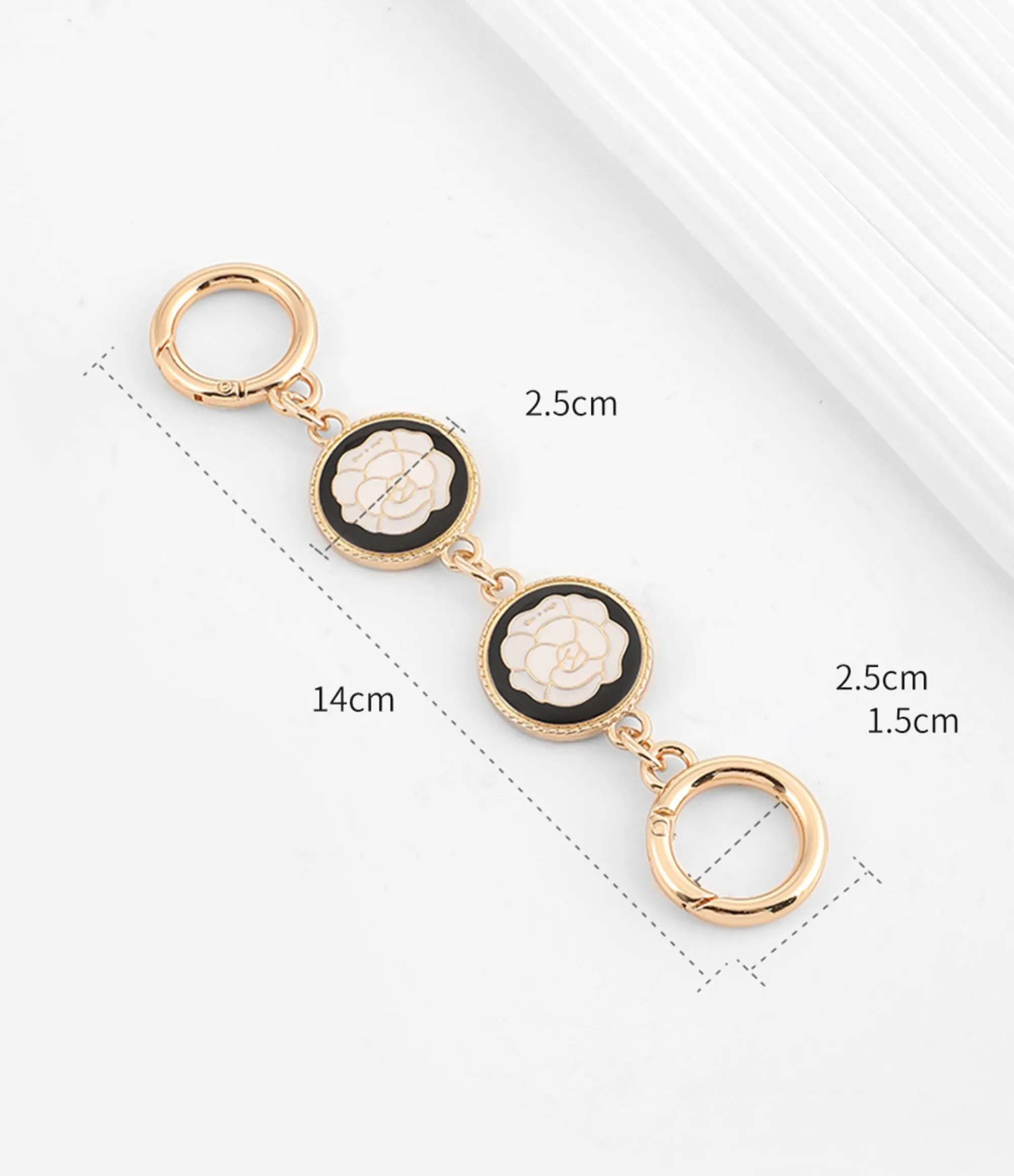 Camellia bag extension chain, handbag extended short chain accessories, suitable for metal accessories of chain bags