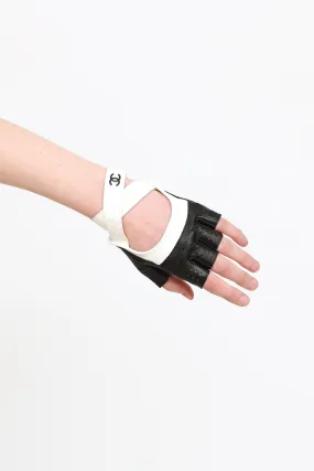 Cruise 2014 Black & White Leather Driving Glove