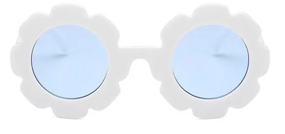 Cute Sun Flower Round Sunglasses with UV Protection for Boys Girls