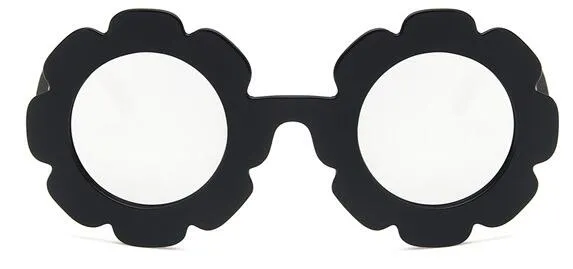Cute Sun Flower Round Sunglasses with UV Protection for Boys Girls
