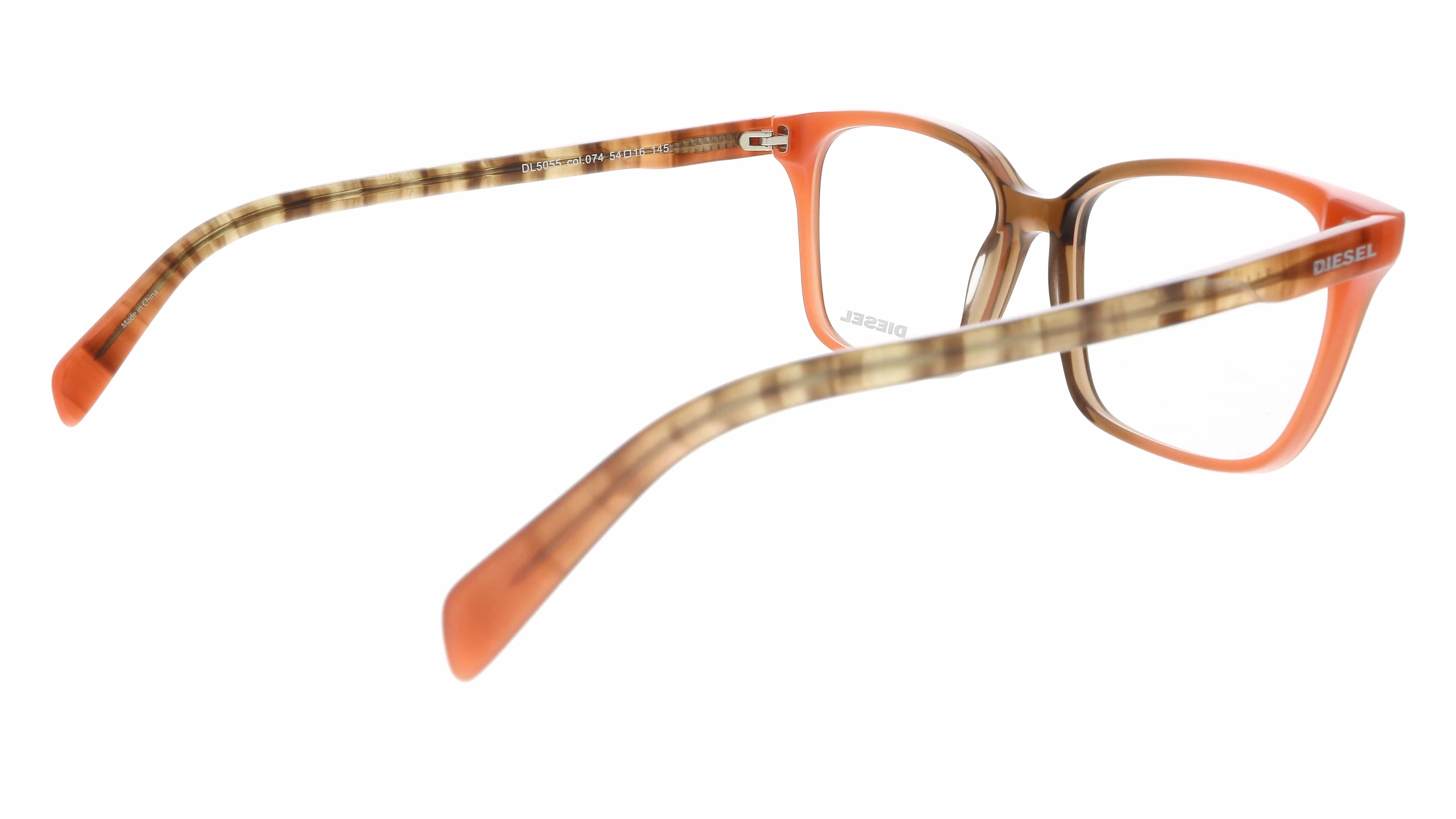 Diesel DL5055 074 Red Modified Rectangle Optical Frames