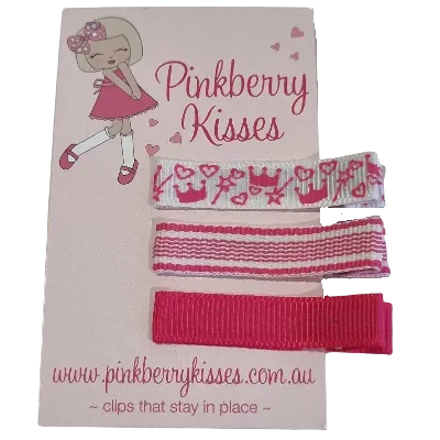 Everyday Non Slip Hair Clips - Princess
