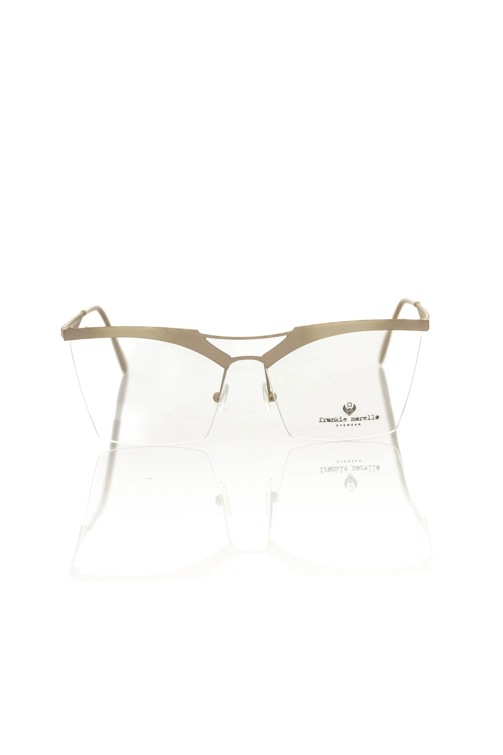 Frankie Morello Chic Clubmaster Glitter Brown Eyeglasses