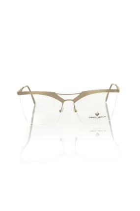Frankie Morello Chic Clubmaster Glitter Brown Eyeglasses