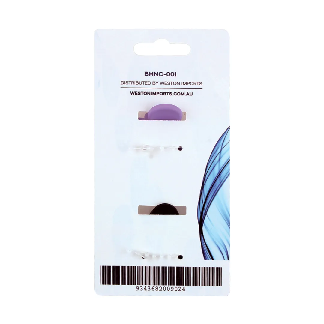 Grace Claw Clip Set Flower Black   Lilac