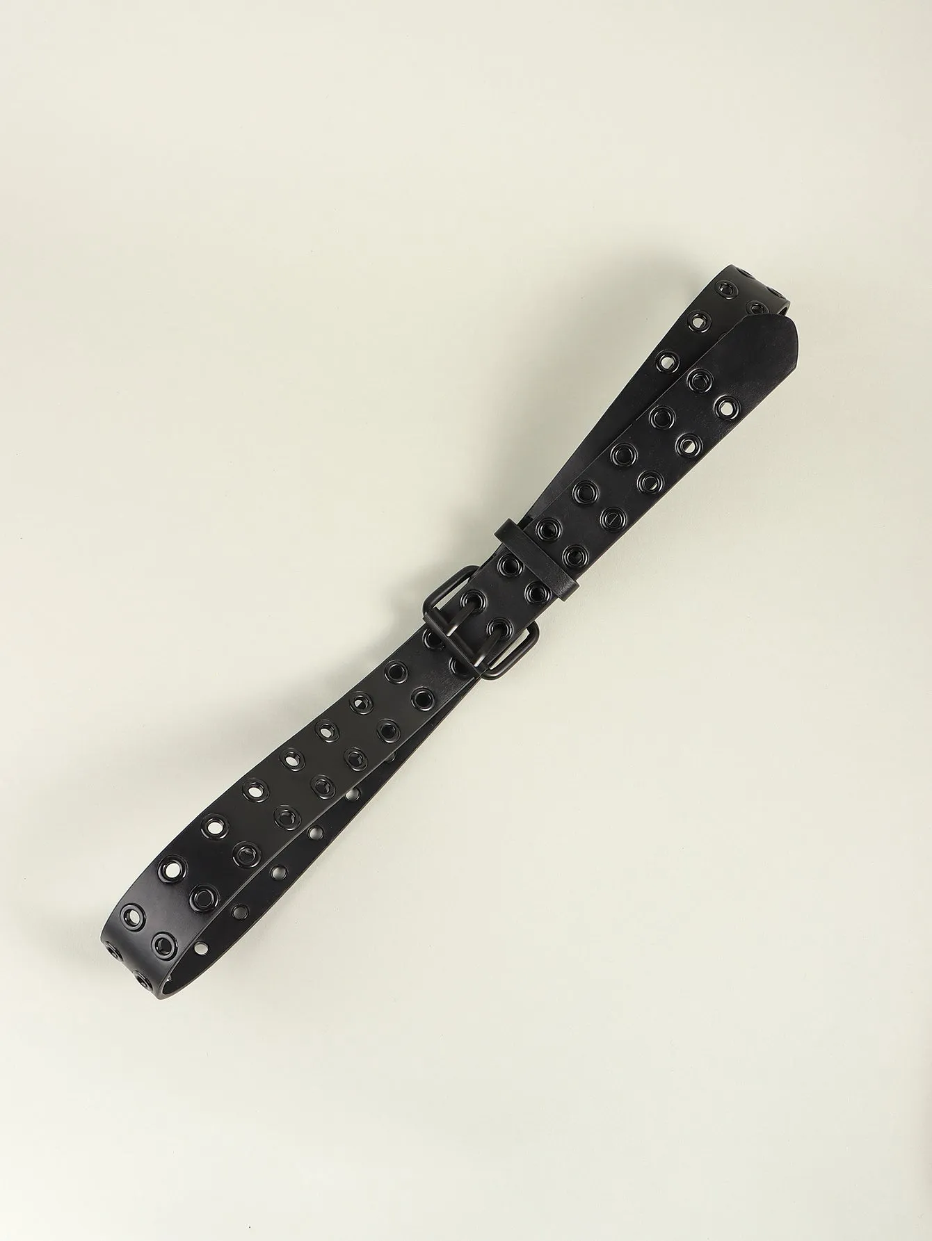 Grommet PU Leather Belt