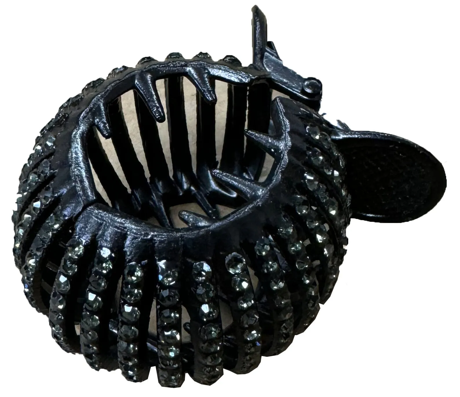 Heavy Stone Black Round Clamp