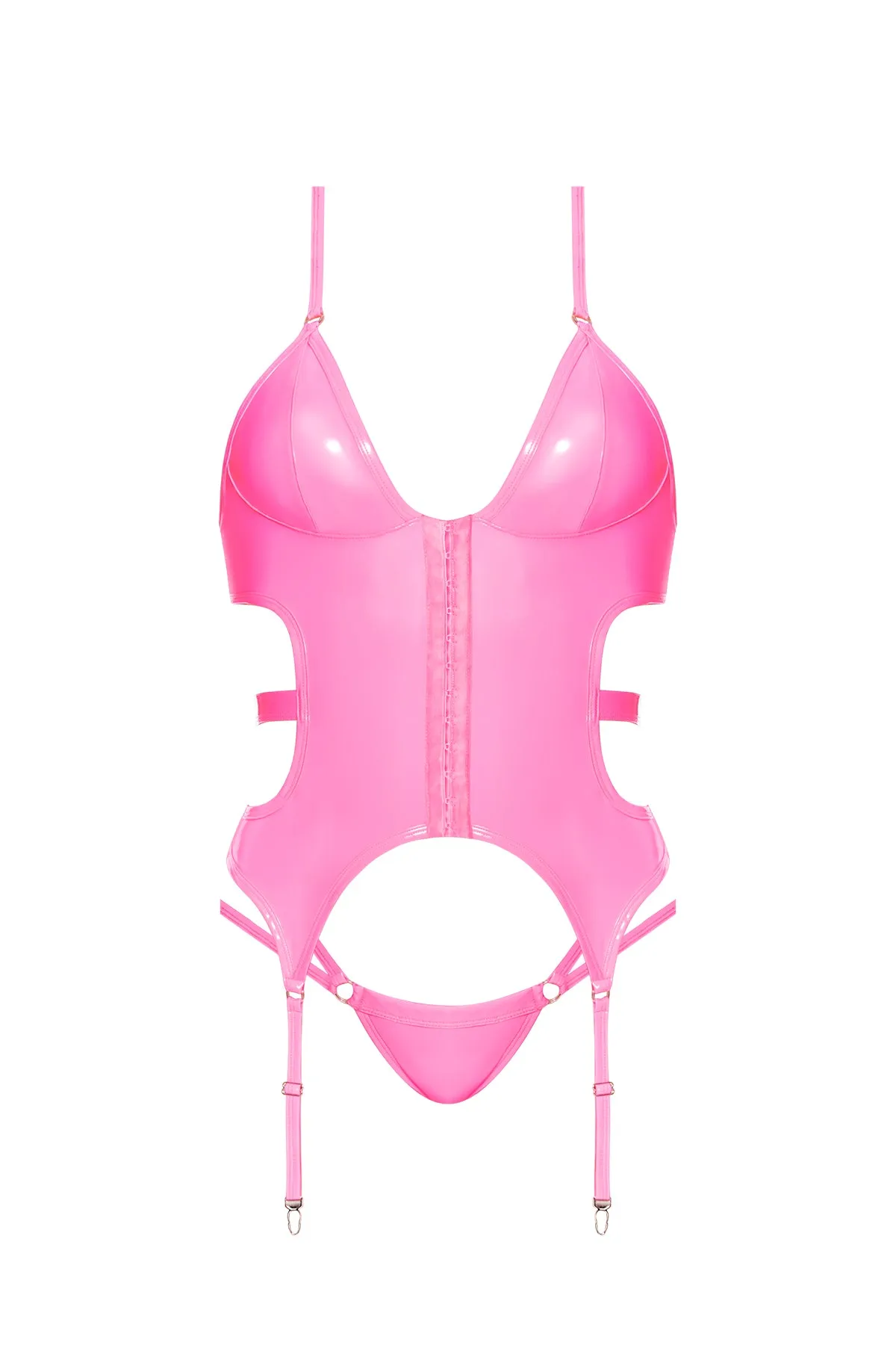Magic Silk Hard Candy Basque & Cheeky Panty Pink