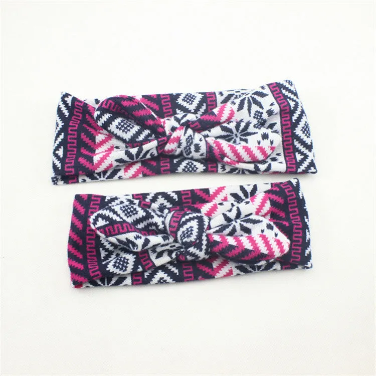 Mom and Me Headband Fabric Baby Girl Headband Top Knot Tie Headband Headwrap Photo Prop Gift for Mom and Baby