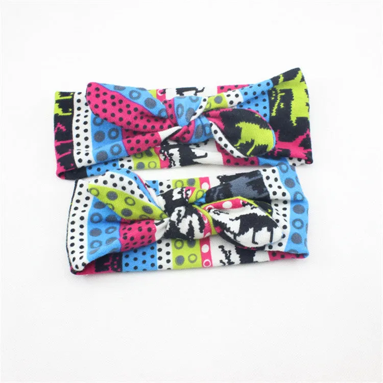 Mom and Me Headband Fabric Baby Girl Headband Top Knot Tie Headband Headwrap Photo Prop Gift for Mom and Baby