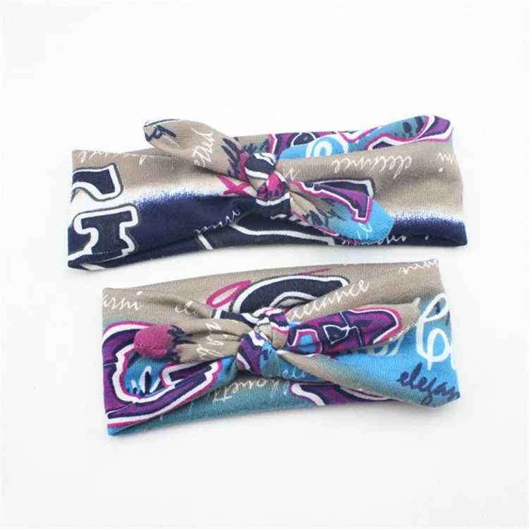 Mom and Me Headband Fabric Baby Girl Headband Top Knot Tie Headband Headwrap Photo Prop Gift for Mom and Baby