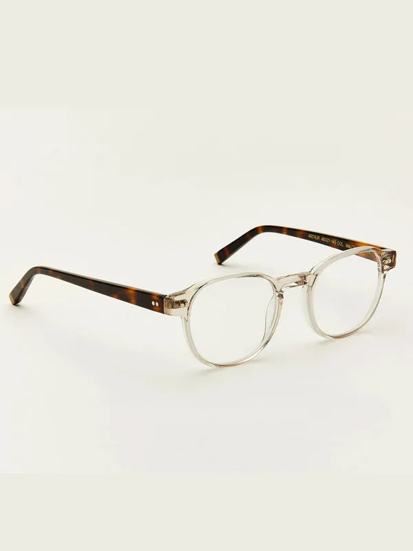 Moscot Arthur Optical Glasses in Mist/Tortoise Color