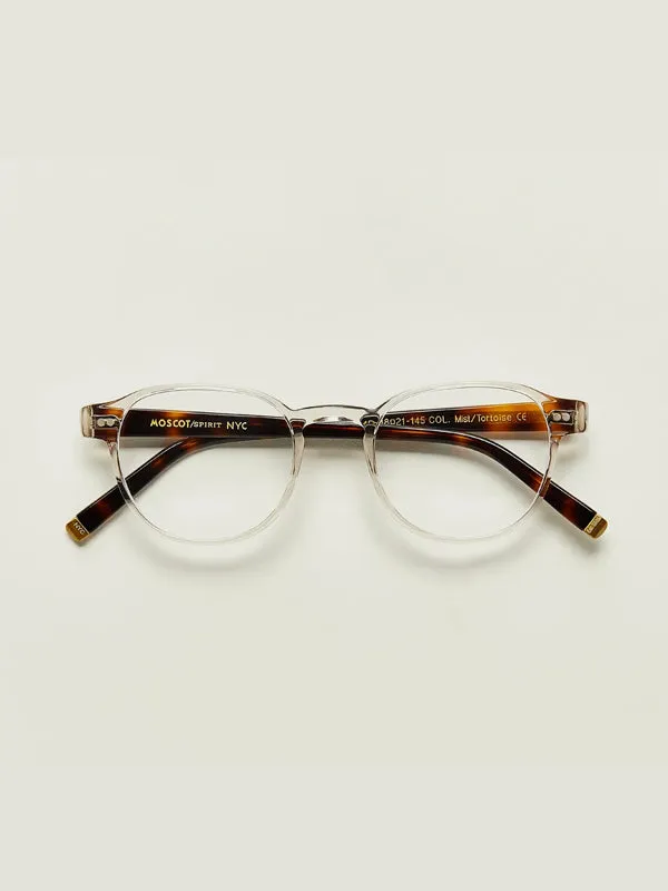 Moscot Arthur Optical Glasses in Mist/Tortoise Color