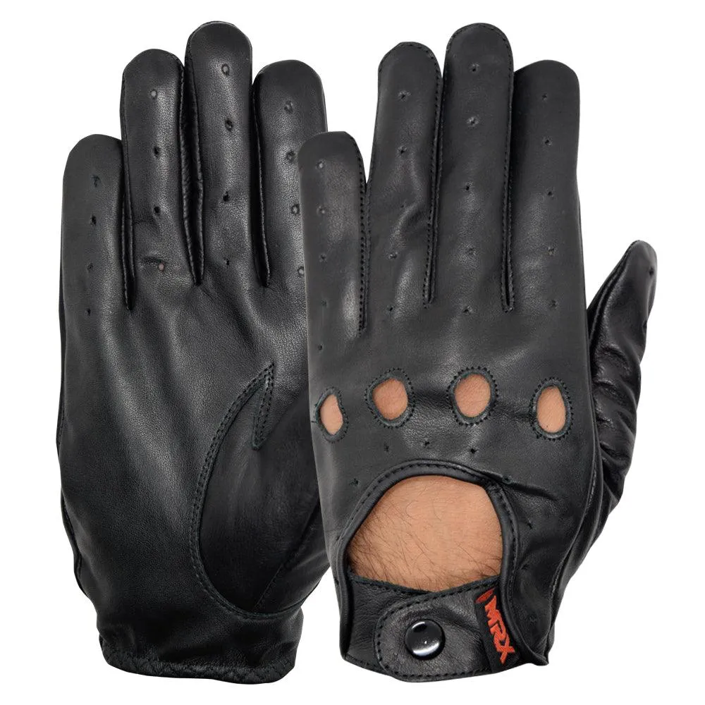 MRX Driving Gloves Basic Soft Cofferse Outdoor Glove Goat Leather Full Finger