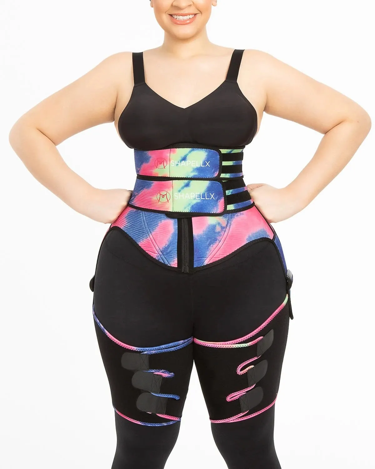 NeoSweat® 3 in 1 Tie Dye Waist and Thigh Trimmer Butt Lifter