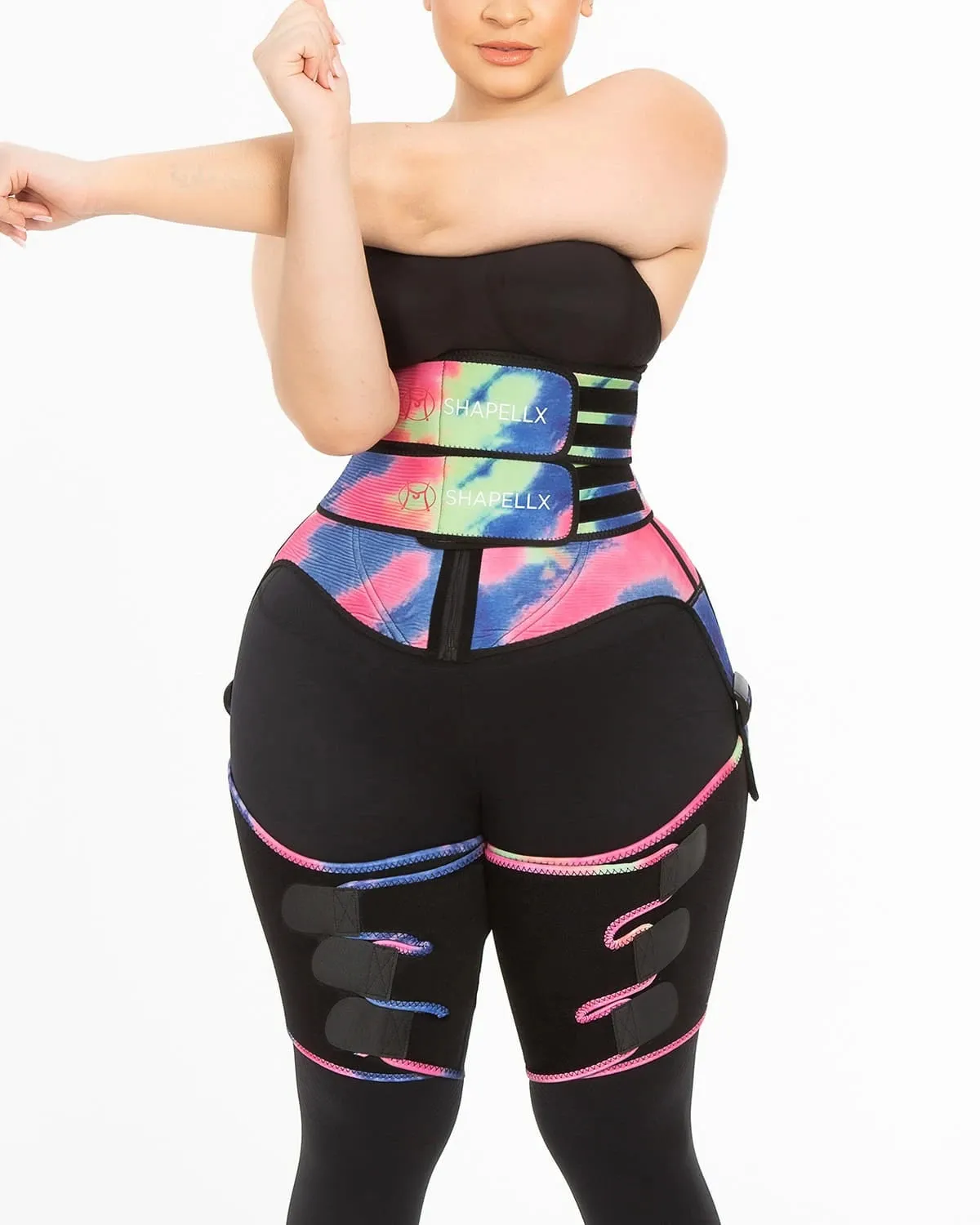 NeoSweat® 3 in 1 Tie Dye Waist and Thigh Trimmer Butt Lifter