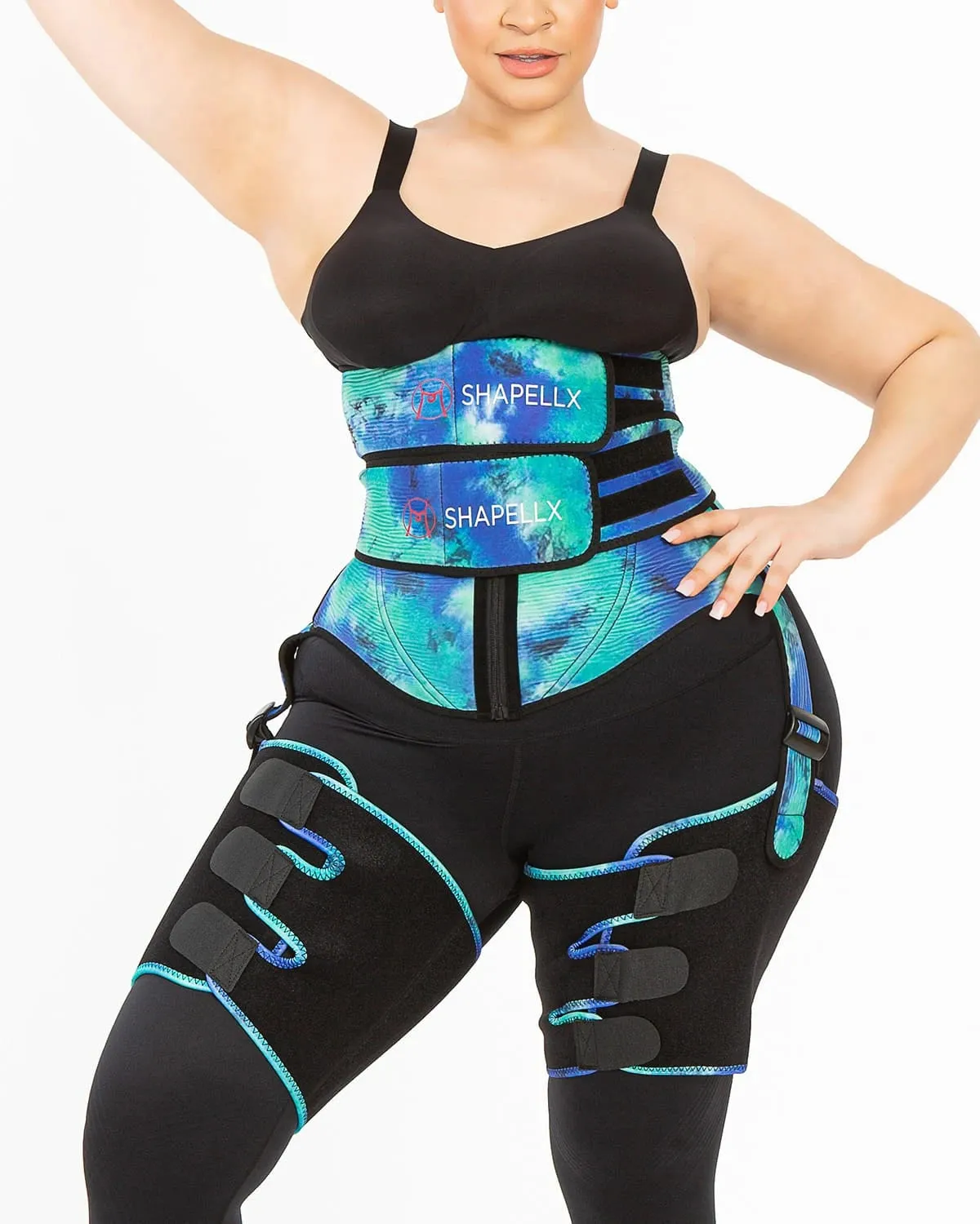 NeoSweat® 3 in 1 Tie Dye Waist and Thigh Trimmer Butt Lifter