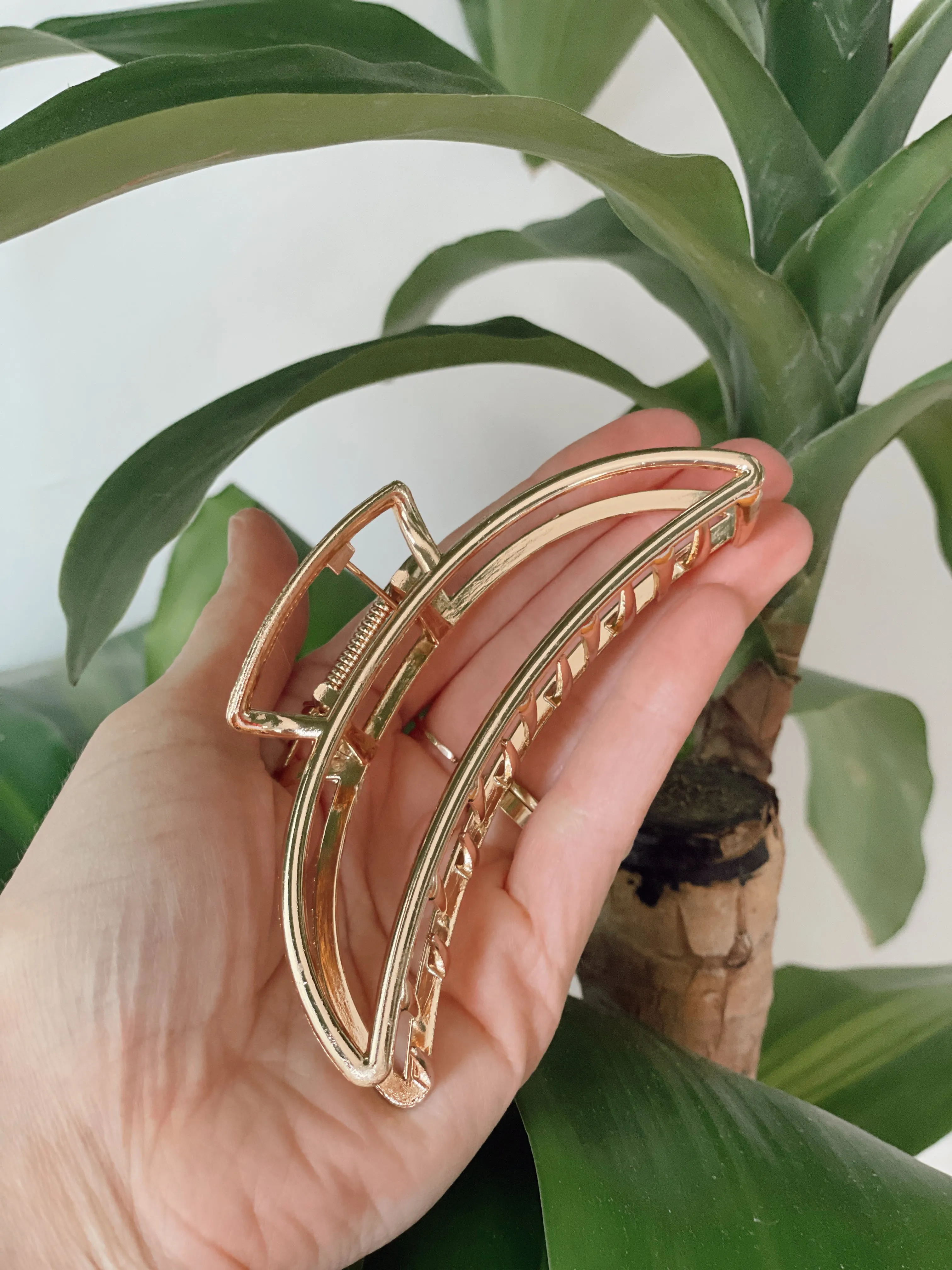 New Moon Claw Clip - Gold