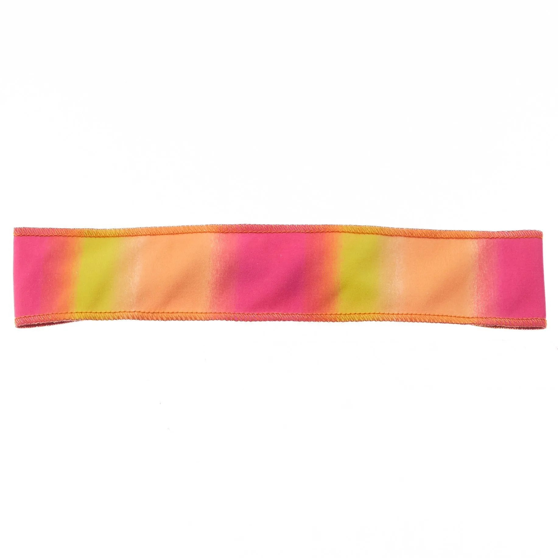 Pink and Yellow Stripe Non-Slip Headband