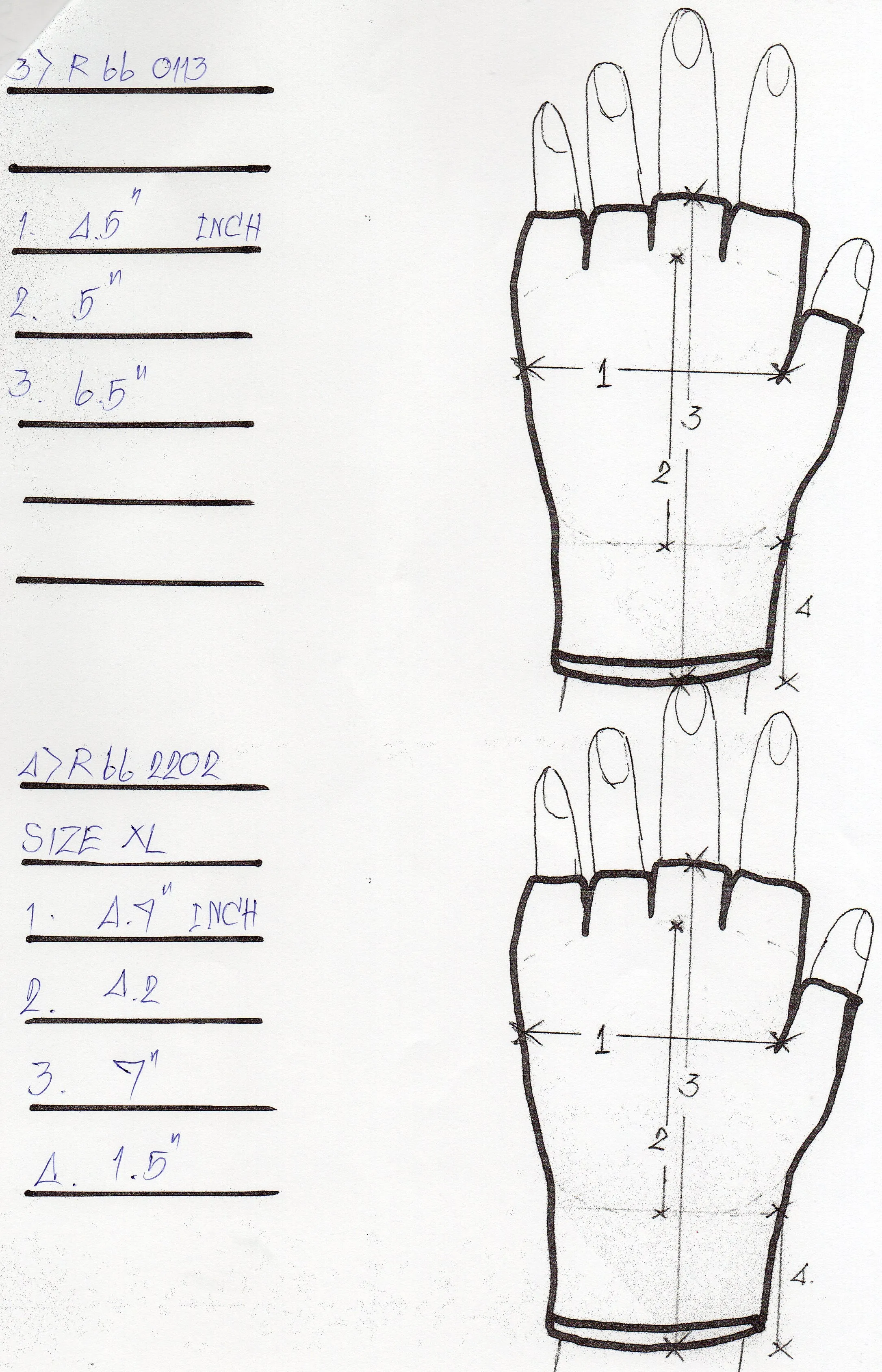 R66 SPECIAL OPPS FINGERLESS GLOVE SIZE XL