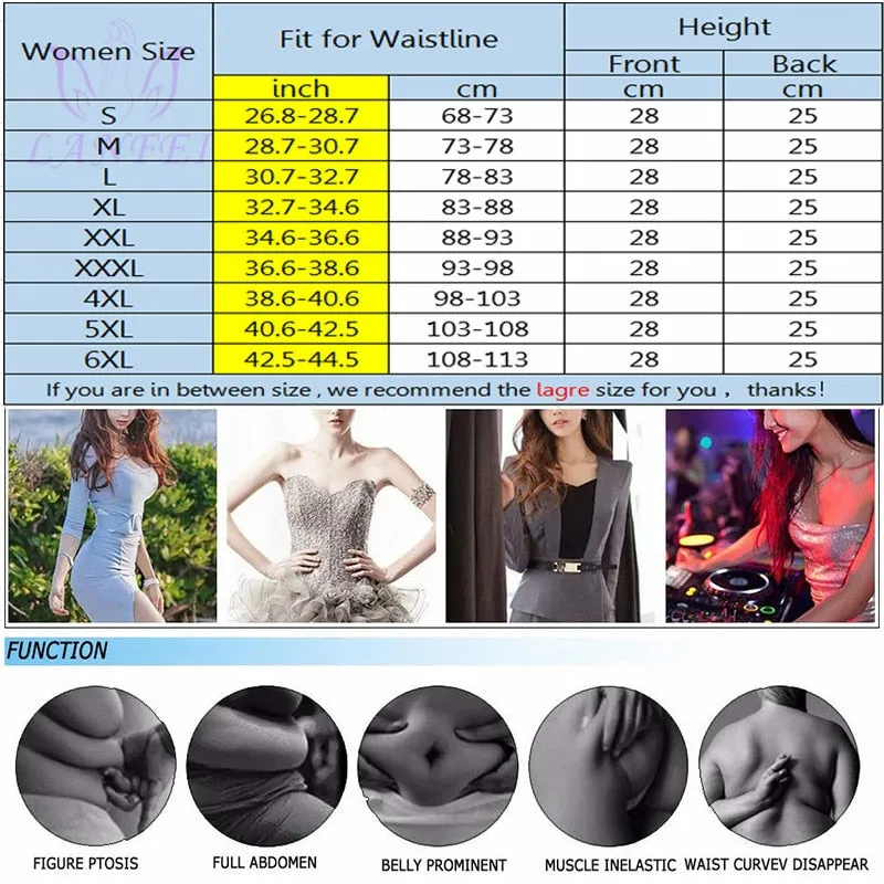 Sauna Sweat Corset Weight Loss Neoprene Cinchers Body Shapers Tummy Control