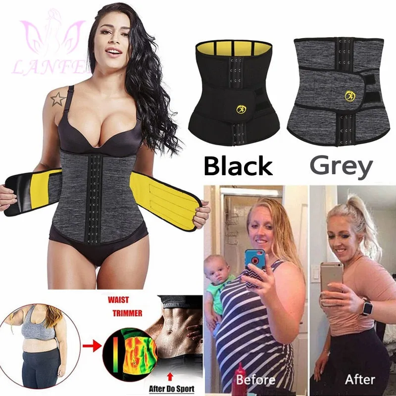 Sauna Sweat Corset Weight Loss Neoprene Cinchers Body Shapers Tummy Control