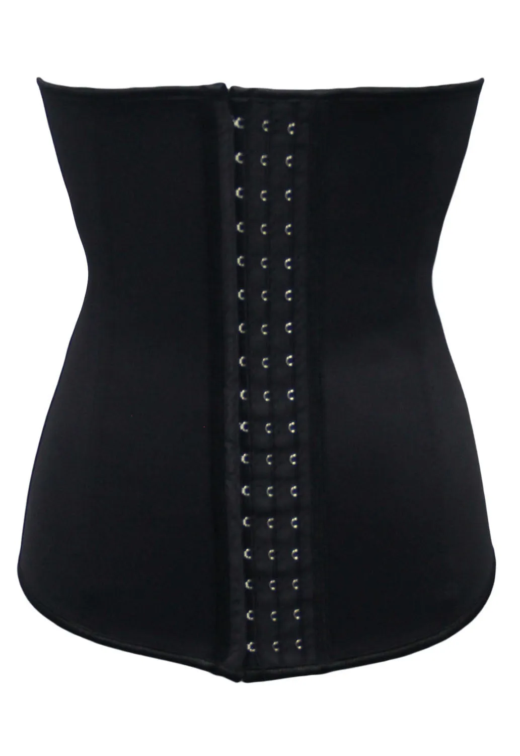 Sexy Black 4 Steel Bone Support Trilayer Rubber Waist Cincher