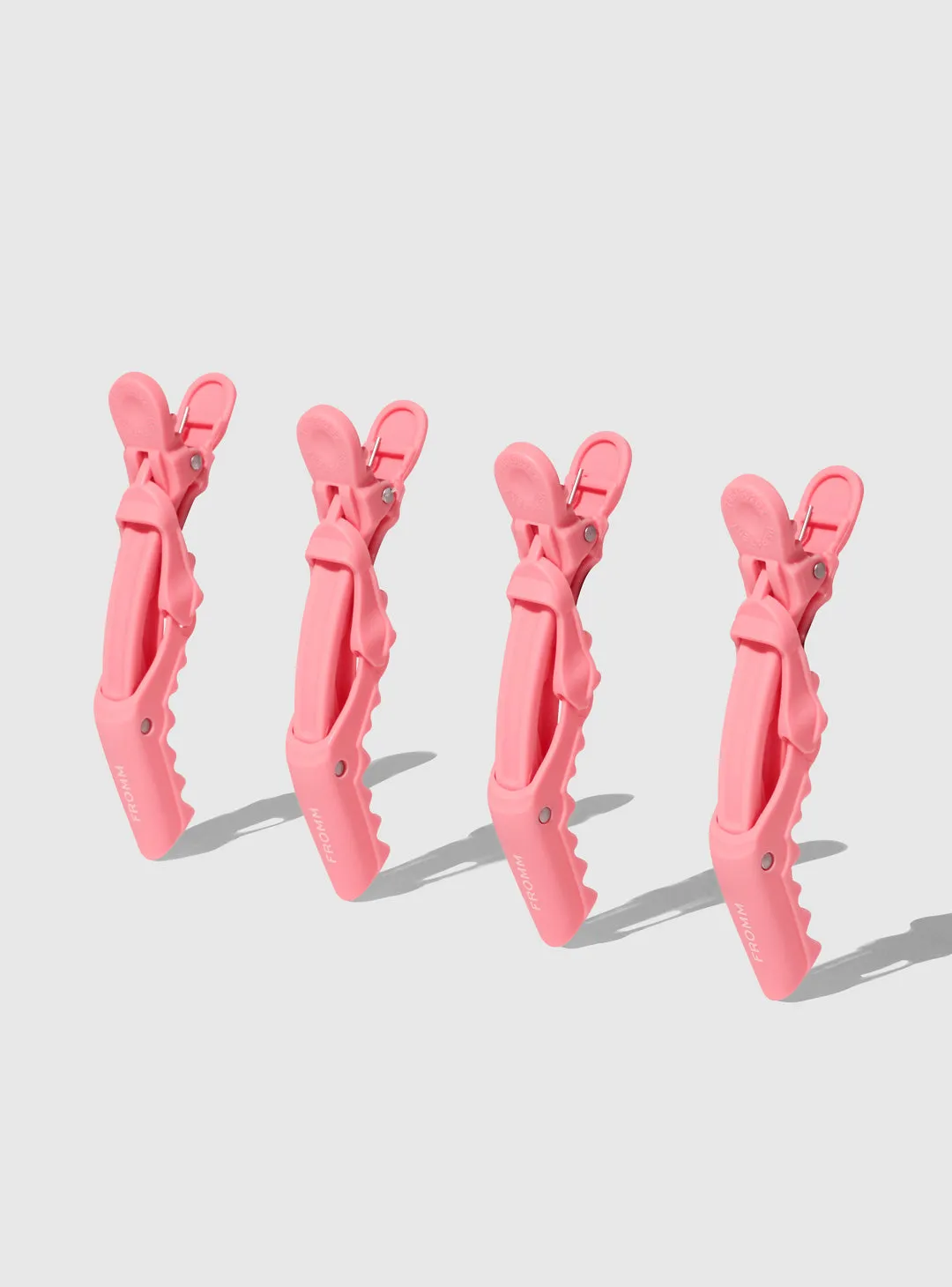 Soft Matte Gator Clips 4-pack - Pink