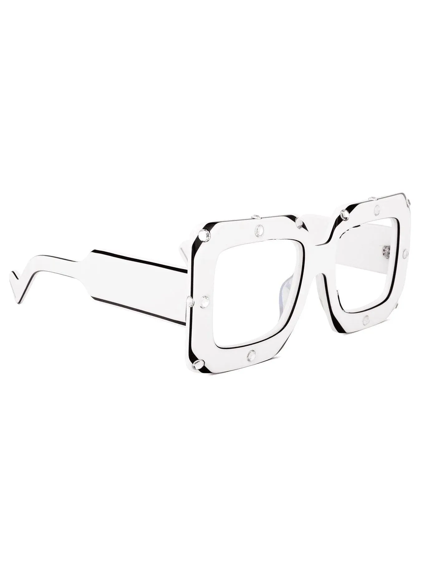 Square Eyewear Frame Perfectly Clear Style